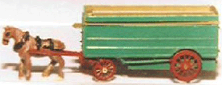 Shire Scenes Horse-Drawn Wagon w/Horse & Lamp Jewels - Kit (Etched Metal) -- Furniture Van