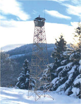 Fire Tower - Etched-Brass Kit -- 2 x 2 x 8"  5.1 x 5.1 x 20.3cm-1
