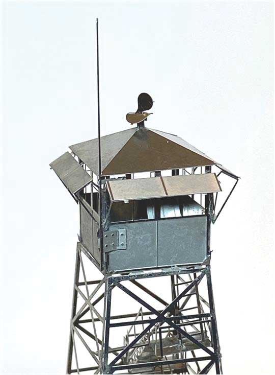 Fire Tower - Etched-Brass Kit -- 2 x 2 x 8"  5.1 x 5.1 x 20.3cm-3