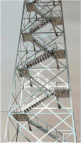 Fire Tower - Etched-Brass Kit -- 2 x 2 x 8"  5.1 x 5.1 x 20.3cm-4