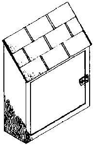 Phone Terminal Box pkg(3) -- Wooden