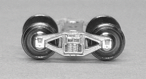 Kitbits Bettendorf Freight Car Trucks with Metal Sideframes & Wheels - 1 Pair -- T-Section; 5'6" Wheelbase