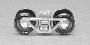 Kitbits Freight Car Trucks with Metal Sideframes & Wheels - 1 Pair -- Vulcan; 5'6" Wheelbase