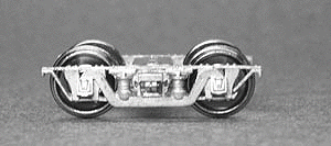 Kitbits Caboose Trucks - 4-Wheel with Metal Sideframes & Wheels - 1 Pair -- 6' Wheelbase