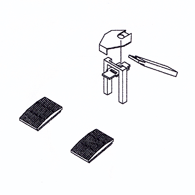Kitbits -- Early Flatcar Trailer Hitch Set