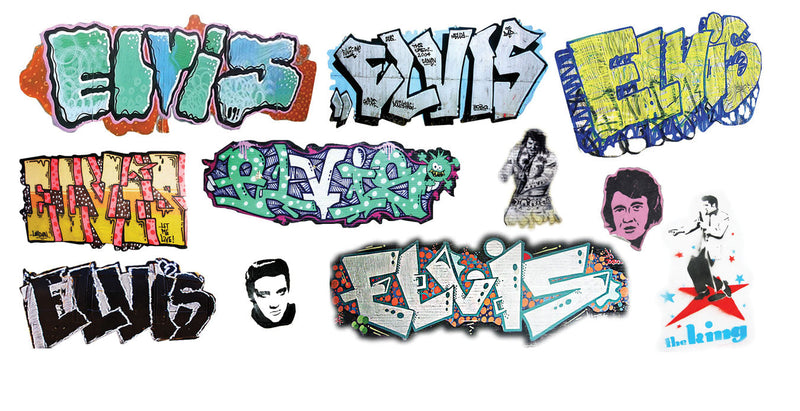 Elvis Graffiti Decals -- Set #1