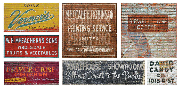 Ghost Sign Decals -- Set #10