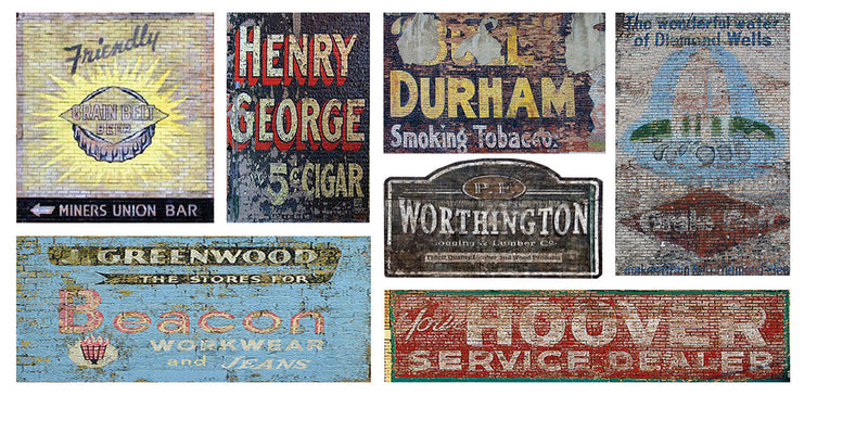 Ghost Sign Decals -- Set #13