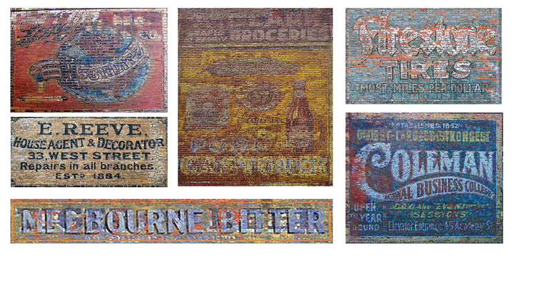Ghost Sign Decals -- Set #14