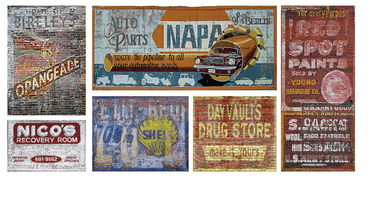 Ghost Sign Decals -- Set #21