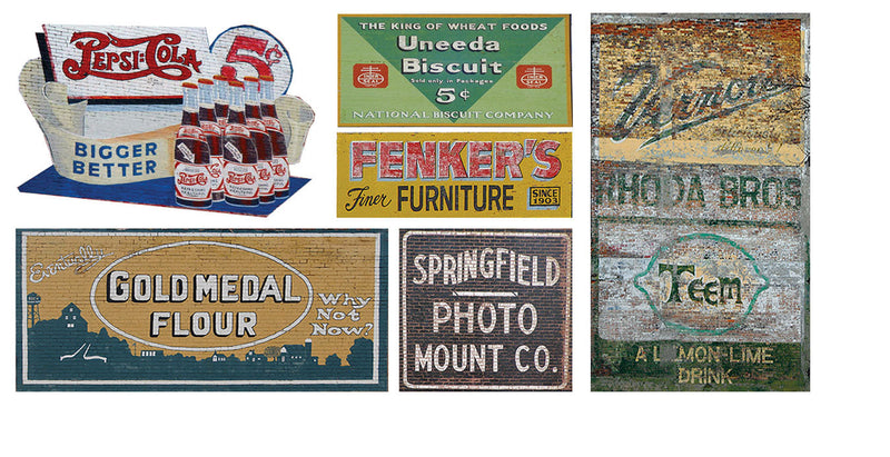 Ghost Sign Decals -- Set #24