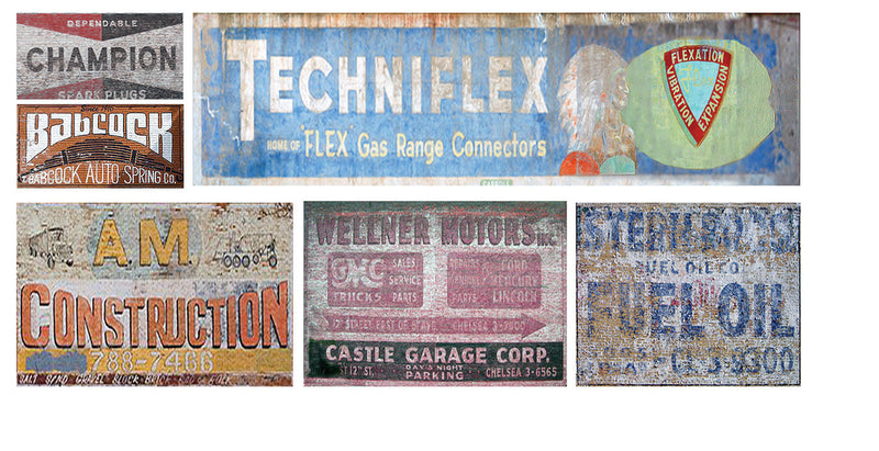 Ghost Sign Decals -- Set #34