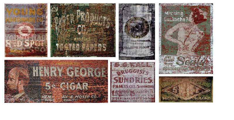 Ghost Sign Decals -- Set #40