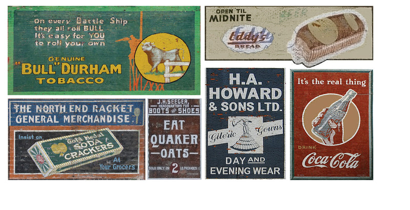 Ghost Sign Decals -- Set #41