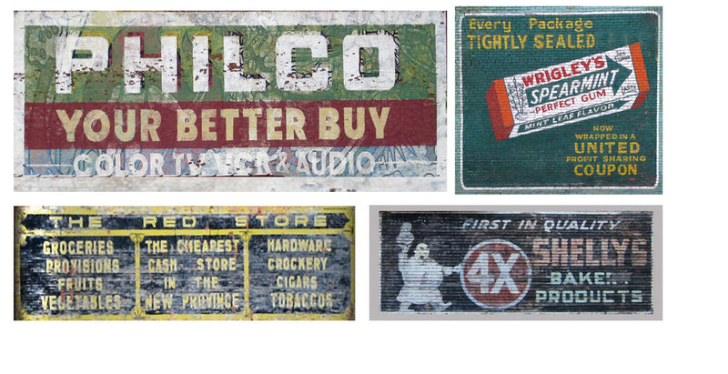 Ghost Sign Decals -- Set #42