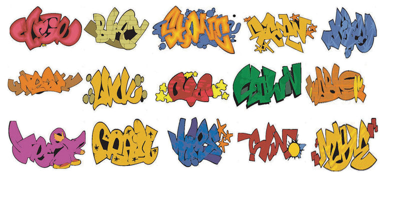 Graffiti Decals -- Set #7