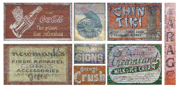 Ghost Sign Decals -- Set #17