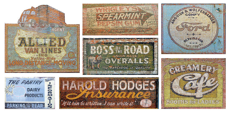 Ghost Sign Decals -- Set #19