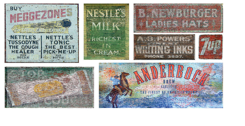 Ghost Sign Decals -- Set #23