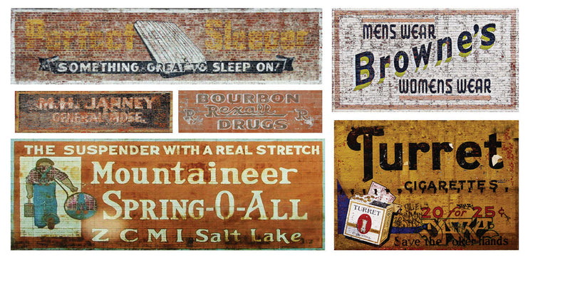 Ghost Sign Decals -- Set #43