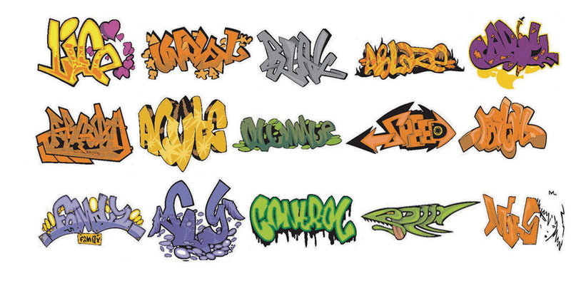 Graffiti Decals -- Set #3