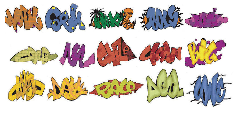 Graffiti Decals -- Set #6