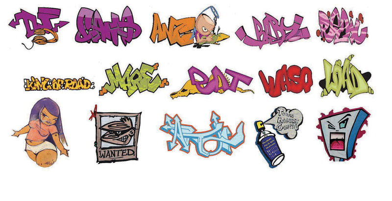 Graffiti Decals -- Set #10