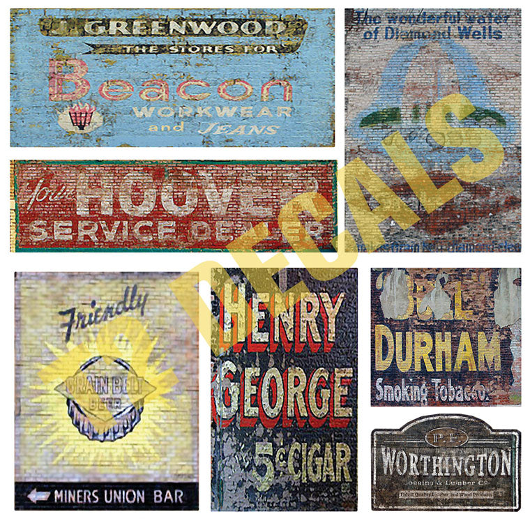 Ghost Sign Decals -- Set #13