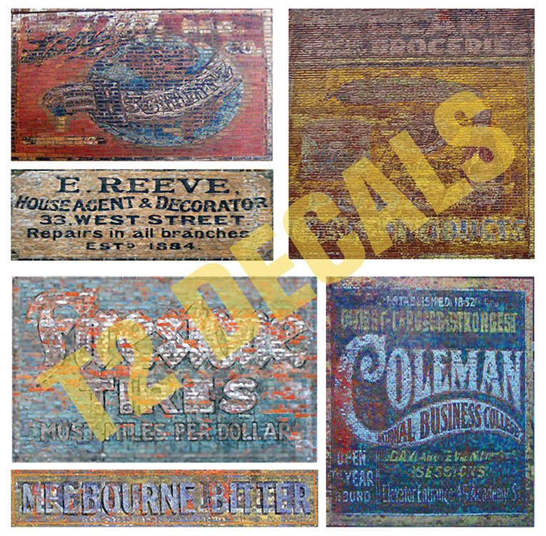Ghost Sign Decals -- Set #14