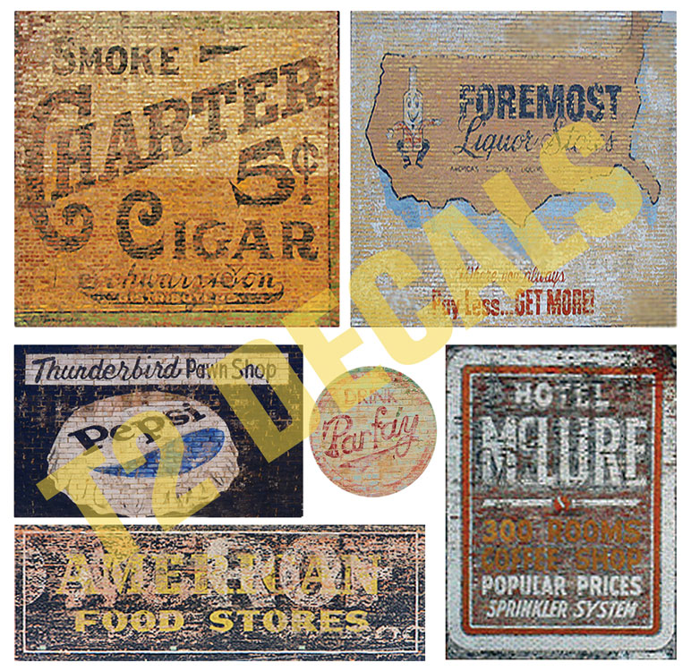 Ghost Sign Decals -- Set #18