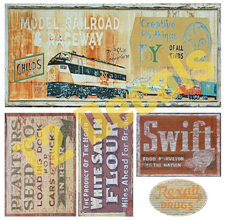 Ghost Sign Decals -- Set #20