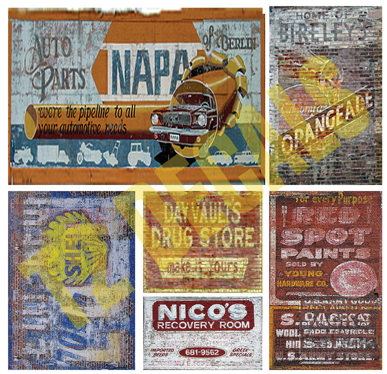 Ghost Sign Decals -- Set #21