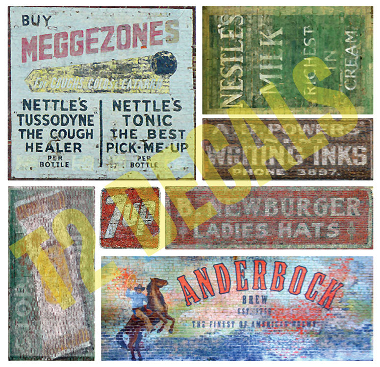 Ghost Sign Decals -- Set #23
