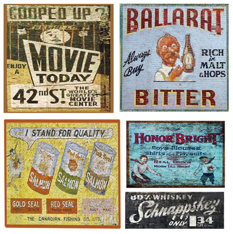 Ghost Sign Decals -- Set #41