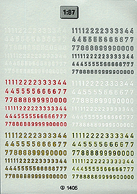 TL Decal - Former German Army WWII (1935-1942, 1943-1945) -- Panzer (Armor) Division Turret Numbers