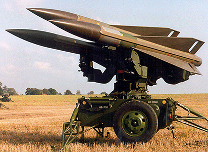 US/NATO - Hawk MIM-23B Improved Missile Launch/Control System -- M78 Launcher with 3 Surface-to-Air Missiles