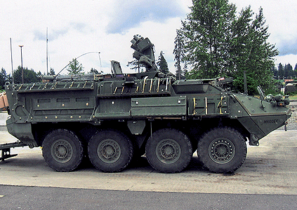 Modern US Army "Stryker" ICV Armored Fighting Vehicles -- M1126 Infantry Carrier Vehicle