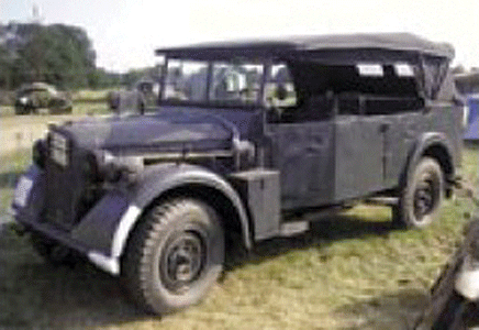 Former German Army WWII - Light Truck/Staff Car (Resin Kit) -- Kfz 15 mPkw
