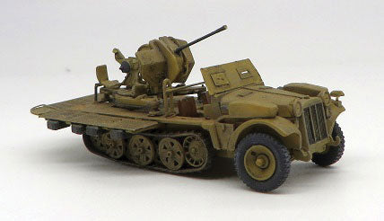 Former Germany Army WWII - SdKfz 10-Series Half-Track -- 10/4 with 2cm Anti-Aircraft Gun