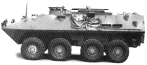 Military - United States Marine Corps (Modern) - Light Armored Vehicles (LAV) -- LAV-M Mortar Reconnaissance (green)
