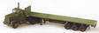 Military - US/NATO (Modern) - Heavy Trucks -- M915 Conventional 3-Axle Tractor with M872 3-Axle Flatbed Trailer (green)