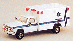 Military - United States Air Force (Modern) - Light Trucks -- Chevrolet Pickup Cab Ambulance (white, blue)