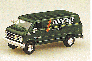 Chevrolet Vans -- Rockway Fuel Oil Corp. (green, Business Phone Number & Address Lettering)