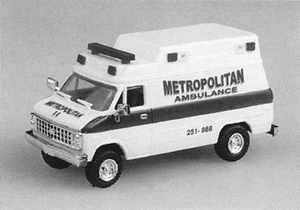 Emergency -- Metropolitan Ambulance with Cherolet Van Cab