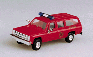 Military - US Air Force (Modern) - Light Trucks -- Chevrolet Suburban - Fire Chief (red)