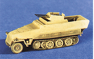 Military - Former German Army WWII - SdKfz 251 Series Half-Tracks -- 251/21 Armored Personnel Carrier with Self-Propelled Anti-Aircraft Guns