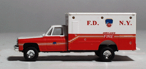 Chevrolet Ambulance - Emergency -- Fire Department of New York (FDNY) Ambulance (red, white)