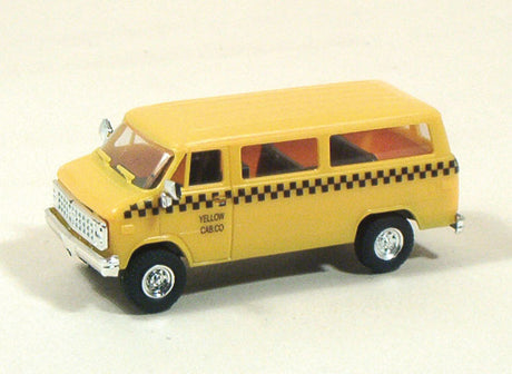 Chevrolet Passenger Vans - Taxis -- Yellow Cab (yellow, Black Checkerboard Graphics & Lettering)