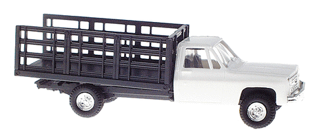 Chevrolet Pick-Up with Stakebed Body -- White