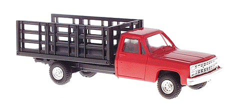 Chevrolet Pick-Up with Stakebed Body -- Red